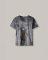 Playera Manga Corta Zoro,GRIS